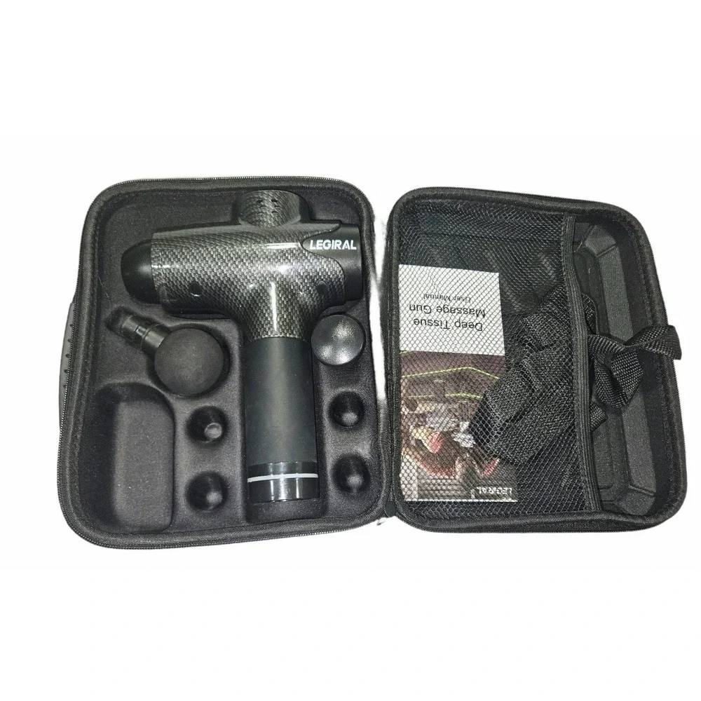 Legiral Deep Tissue Massage Gun Percussion Muscle Massager Carbon Fiber w/ Case